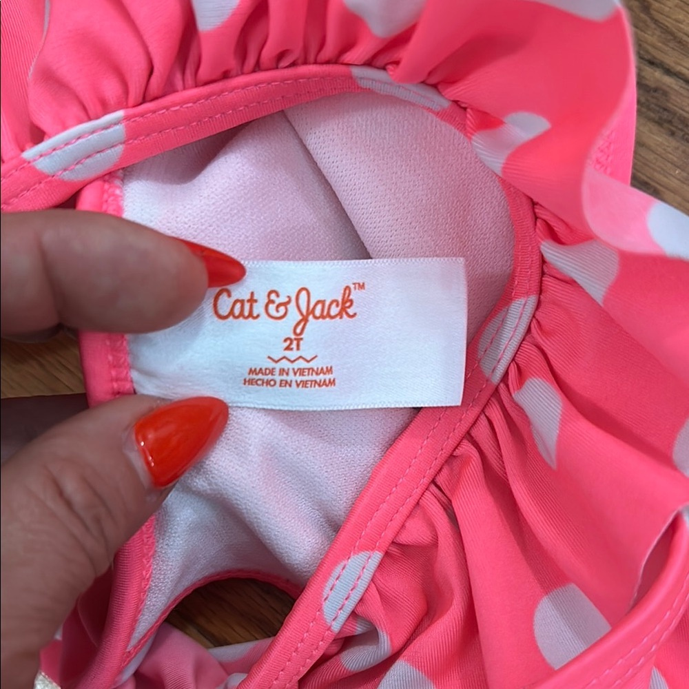 Playful Pink Polka Dot Bikini Bottom - Picture 6 of 6